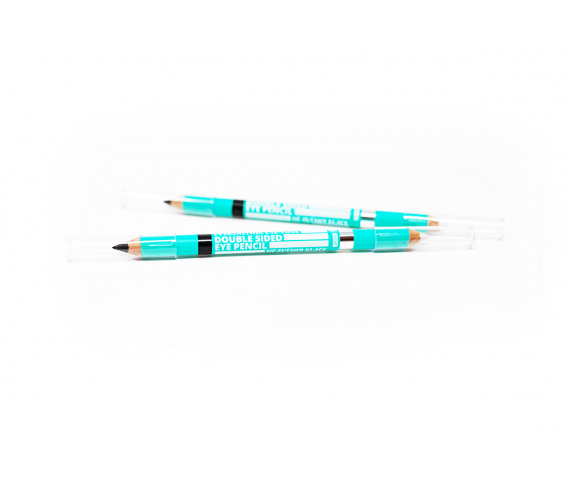 Double sided Eyeliner pencil Eye-edge (Heavenly black + glitter)