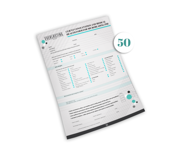 Client consultation Forms pack of 50