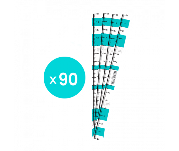 Eyebrow measuring tapes pack of 90