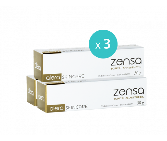 3 x Zensa Pre-procedure Cream 30g MULTISAVE (EXP 11/25)