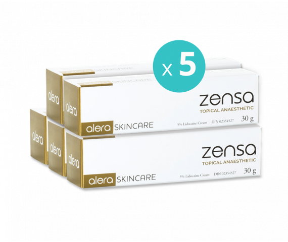 5 x Zensa Pre-procedure Cream 30g MULTISAVE (EXP 11/25)