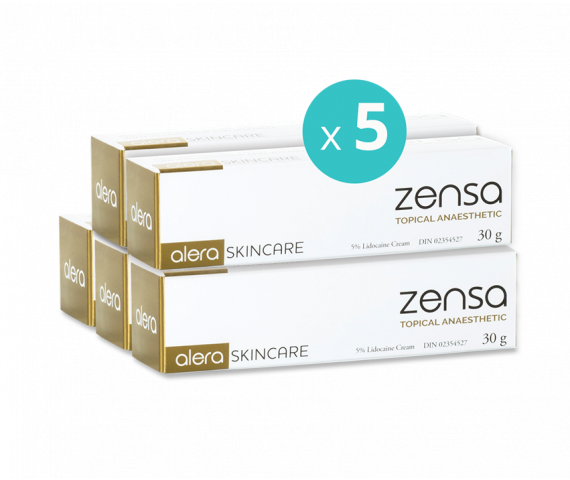 5 x Zensa Pre-procedure Cream 30g MULTISAVE (EXP 11/24)